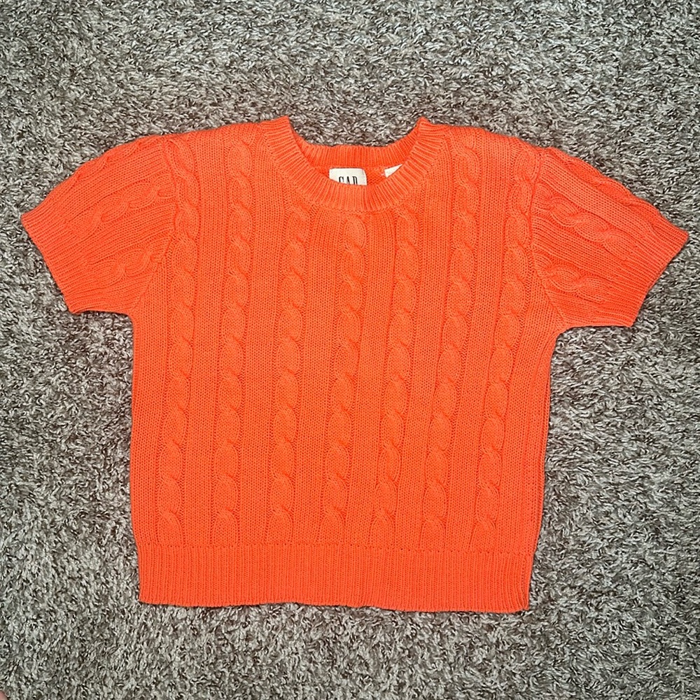 Gap Cable Knot Short Sleeve Sweater